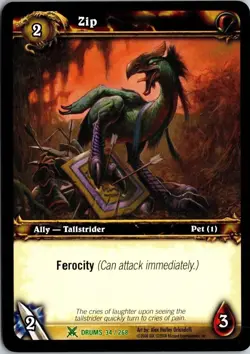 World of Warcraft Card Set Zip Drums 34 / 268 - Image 1