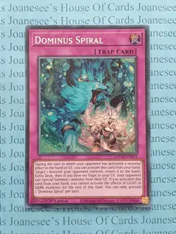 DOOD-EN079 Dominus Spiral Secret Rare Yu-Gi-Oh Card 1st Edition New - Image 1