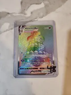 Alcremie Vmax 073 Shining Fates NM Full Art Rainbow Secret Rare Pokemon Card - Image 1