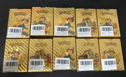 Lot of 10Pokemon Gold Foil 55 Card Packs - Image 1
