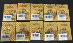 Lot of 10Pokemon Gold Foil 55 Card Packs - Image 2