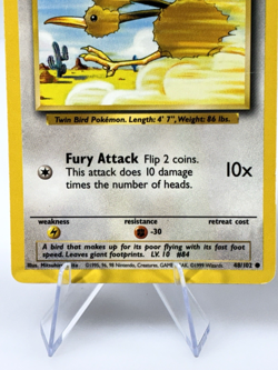 Vintage 1999 Pokemon Doduo 048/102 Base Set Regular Card - Image 5