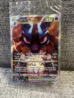 Pokemon Card Lucario VSTAR SWSH291 Crown Zenith ETB Promo Near Mint - Image 1