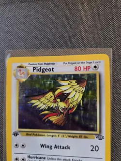 (LP+) 1st Edition Pidgeot 08/64 Jungle Holo Rare Vintage Pokemon Card - Image 2