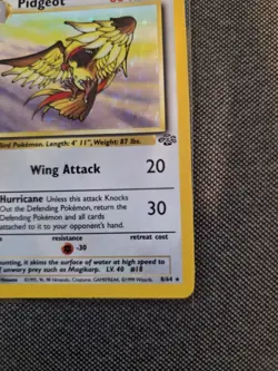 (LP+) 1st Edition Pidgeot 08/64 Jungle Holo Rare Vintage Pokemon Card - Image 5