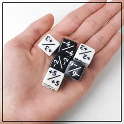 24 Pieces MTG Dice Counters Token Dice, Magic The Gathering Glitter Sparkle... - Image 3