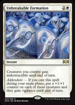 Unbreakable Formation - Near Mint MTG Ravnica Allegiance - Image 1