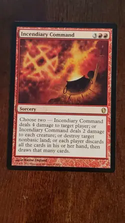 Incendiary Command Commander 2013 EX/LP #113 MTG Magic the Gathering Sorcery - Image 1