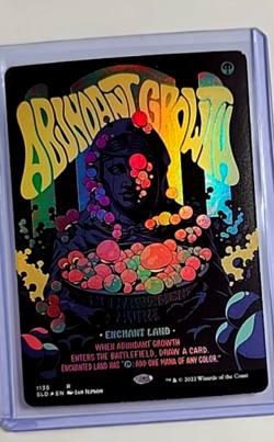 MTG Magic The Gathering SLD Secret Lair Drop Poster Foil #1135 Abundant Growth - Image 1