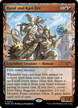 Baral and Kari Zev (Showcase) - Near Mint MTG March of the Machine - Image 1