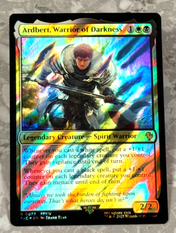 Ardbert, Warrior of Darkness Surge Foil 77 R MTG Final Fantasy FIC NM X1 - Image 1