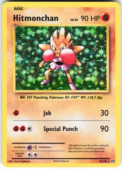 Hitmonchan 62/108 Pokemon XY - Evolutions Holo Holo Rare NM - Image 1
