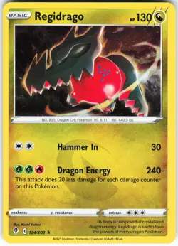 Regidrago - (Cosmos Holo) 124/203 Pokemon Miscellaneous Cards & Products Holo NM - Image 1