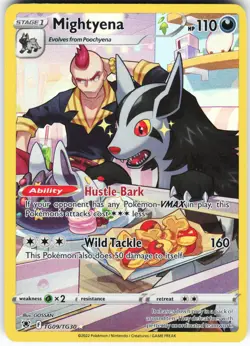 Mightyena TG09/TG30 Pokemon SWSH10: Astral Radiance Trainer Gallery Holo NM - Image 1