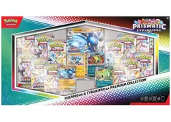 2 x Pokemon Prismatic Evolutions Lucario EX & Tyranitar EX Premium Collection - Image 1