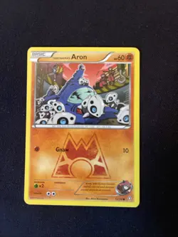 Pokemon TCG - Team Magma's Aron 12/34 - Double Crisis - Reverse Holo MP - Image 1