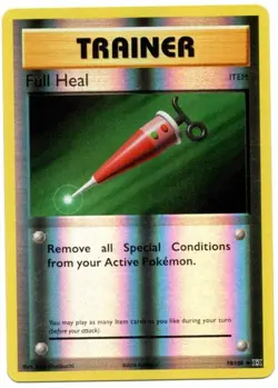 POKEMON FULL HEAL 78/108 REVERSE HOLO EVOLUTIONS - Image 1