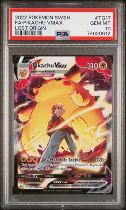 2022 Pokemon SWSH Lost Origin - Pikachu VMAX #TG17 PSA 10 GEM MINT - Image 2