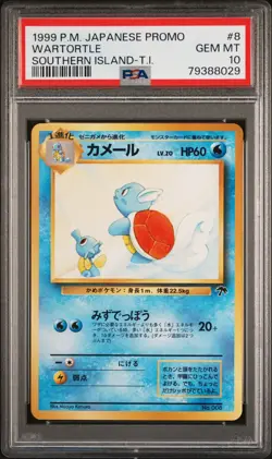 1999 Pokemon Japanese Promo Southern Islands - Wartortle #8 PSA 10 GEM MINT - Image 2