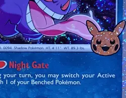 Pokemon Gengar Trick or Trade BOOster 057/091 Cosmos Holo Swirl - Image 2