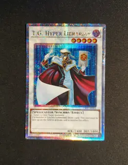 YuGiOh T.G. Hyper Librarian CR02-AE063 Quarter Century Asian English - Image 1