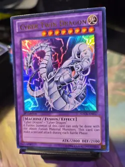 Yugioh Cyber Twin Dragon SDCR-EN037 Ultra Rare 1st Ed NM - Image 1