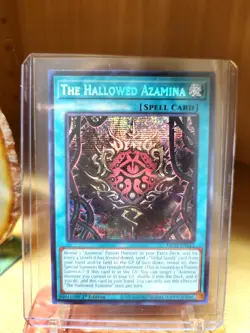 Yugioh The Hallowed Azamina MP25-EN112 Prismatic Secret Rare 1st Ed Near Mint - Image 1