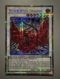 YUGIOH BLACK ROSE DRAGON ASIA ENGLISH EDITION CR09-AES14 PSER (1ST RUN) - Image 1