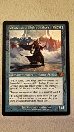 Urza, Lord High Artificer (Retro Frame) Dominaria Remastered Regular Card, MTG - Image 1