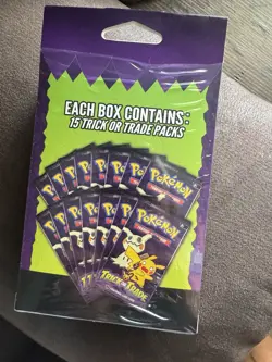 Pokemon TCG 15 Pack Sealed Cards Trick Or Treat booster box. - Image 1