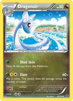 Dragonair 50/108 Roaring Skies Regular LP-Lightly Played Pokemon Card TCG - Image 1