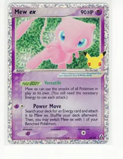 ENGLISH Mew ex Celebrations Classic Collection Pokemon Card (LB3) - Image 1