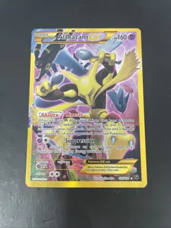 Alakazam EX 125/124 Pokemon Trading Card Full Art Secret Rare 2016 - Image 1