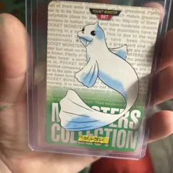 Pokemon Carddass Card Dewgong File No.87 Bandai Pocket Monsters Green 1996 - Image 2