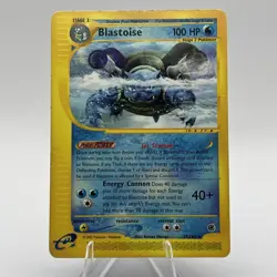Blastoise Expedition Regular Rare 37/165 2002 Pokemon Card E-Series - Image 1