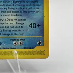 Blastoise Expedition Regular Rare 37/165 2002 Pokemon Card E-Series - Image 3