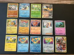 (14) Lot Of Pokemon Cards 2021-2025 Pikachu, Squirtle, Charmander - Image 1