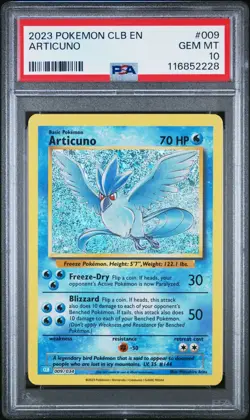 2023 POKEMON CLB-TRADING CARD GAME CLASSIC #009 ARTICUNO PSA 10 - Image 1