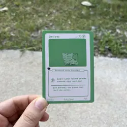 1st Edition Pokederp - Onion Bulbasaur 7/25 Custom Derpy Card - Image 2