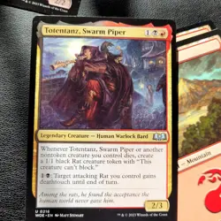 Complete Commander Magic Deck EDH 100 Cards - RATS Tribal Kindred Black and Red - Image 1