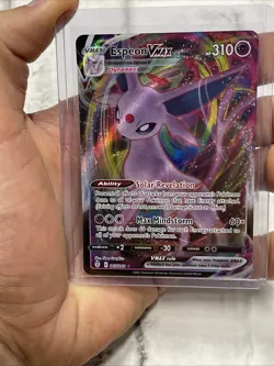 Espeon VMAX Evolving Skies 065/203 Holo Ultra Rare Pokemon TCG Near Mint NM Card - Image 1