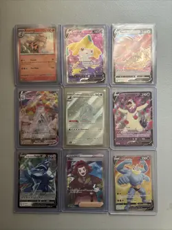 9 Card Pokemon Card Lot Rare Secret Rare V VMAX - Image 1