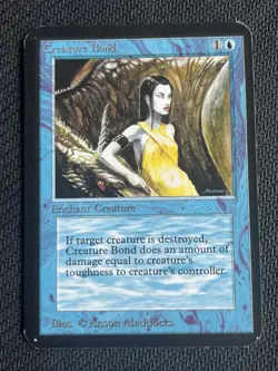 MTG Creature Bond - Alpha Edition Lightly/Moderately Played Magic The Gathering - Image 1