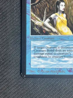 MTG Creature Bond - Alpha Edition Lightly/Moderately Played Magic The Gathering - Image 5