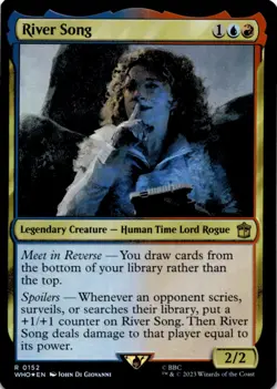 MTG River Song Foil NM Doctor Who Magic 152 - Image 1