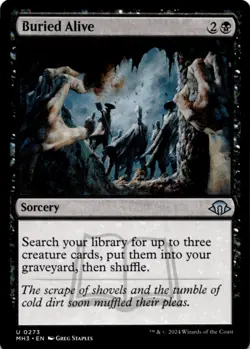 MTG Buried Alive Normal NM Modern Horizons 3 Magic 273 - Image 1