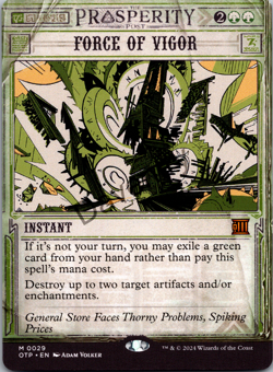 Force of Vigor (0029) - Outlaws of Thunder Junction: Breaking News Regular - Image 1