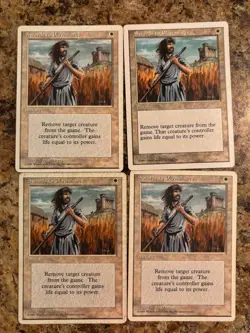 Swords to Plowshares x4 Lot MTG 4th Edition Magic the Gathering 🔥 - Image 1