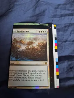 MTG MISCUT Born of the Gods Set Faded Retribution & Hero of Leina Tower FOIL - Image 4