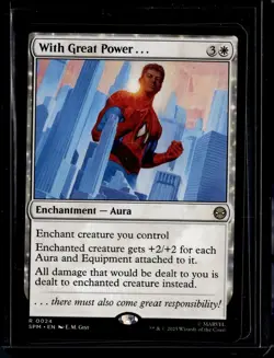With Great Power... - 24 - SPM - NM - MTG Magic the Gathering - Image 1